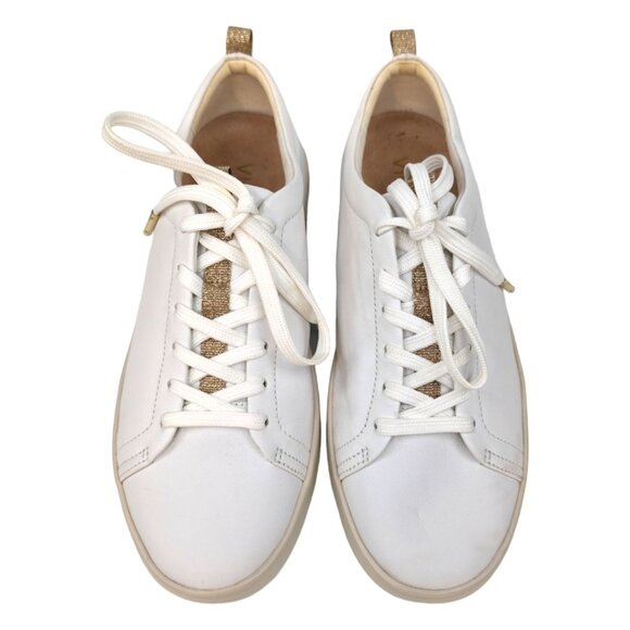 Vionic Paisley Sneakers Womens White Leather Lace Up Casual Walking Shoes Size 7 - Picture 3 of 12